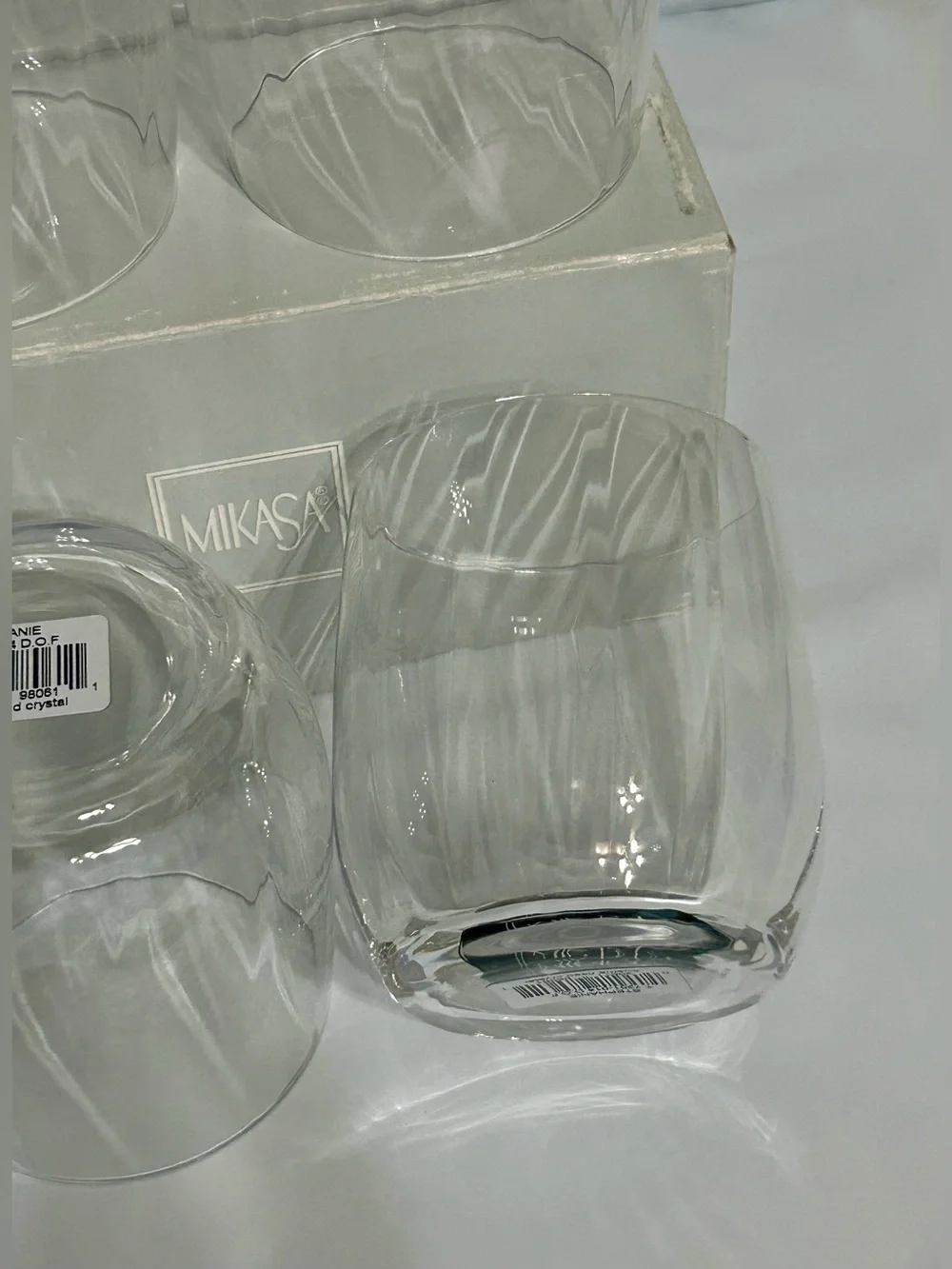 Mikasa STEPHANIE Double Old Fashioned Tumbler Set of 4 New in Box